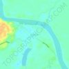 Melak Ilir topographic map, elevation, terrain