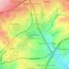 Oakenshaw topographic map, elevation, terrain