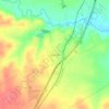 Bruceville topographic map, elevation, terrain