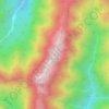 赤岩岳 topographic map, elevation, terrain