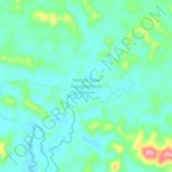 Nanga Tada Resettlement Scheme topographic map, elevation, terrain