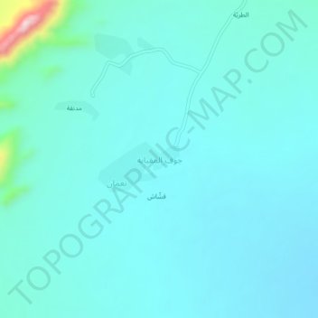 Jawf al Maqbabah topographic map, elevation, terrain