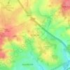 Noak Hill topographic map, elevation, terrain