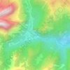 Malga Ciapela topographic map, elevation, terrain