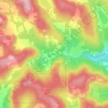 Edson topographic map, elevation, terrain