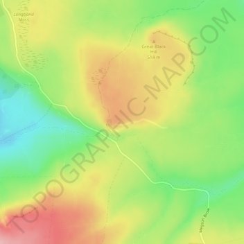 High Greygrits topographic map, elevation, terrain