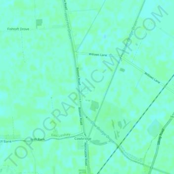 Cowbridge Business Park topographic map, elevation, terrain