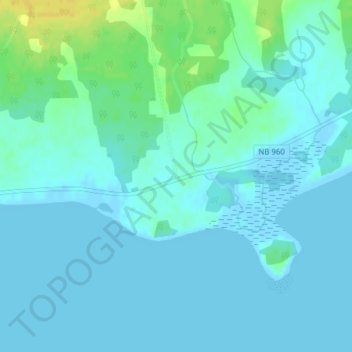Upper Cape topographic map, elevation, terrain