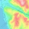 Bugarika topographic map, elevation, terrain