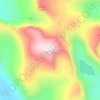 Beinn Dearg topographic map, elevation, terrain