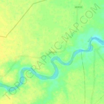 Valan topographic map, elevation, terrain