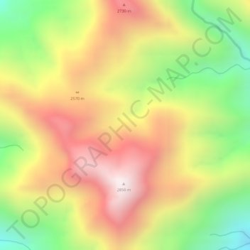 Diloa topographic map, elevation, terrain