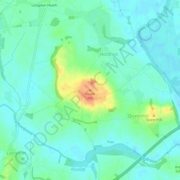 Heath Hill topographic map, elevation, terrain