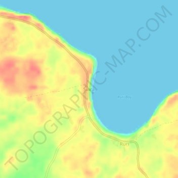 Siara topographic map, elevation, terrain