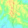 Donají topographic map, elevation, terrain