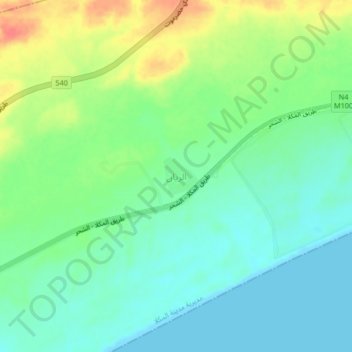 Ar Rayyan topographic map, elevation, terrain