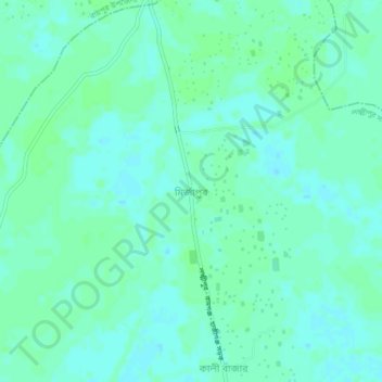 Mirzapur topographic map, elevation, terrain