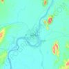 Myitkyina topographic map, elevation, terrain