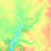 Palo Pinto topographic map, elevation, terrain