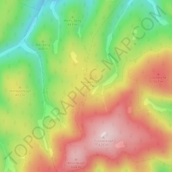 Elisabether Platz topographic map, elevation, terrain