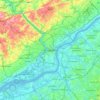 Philadelphie topographic map, elevation, terrain