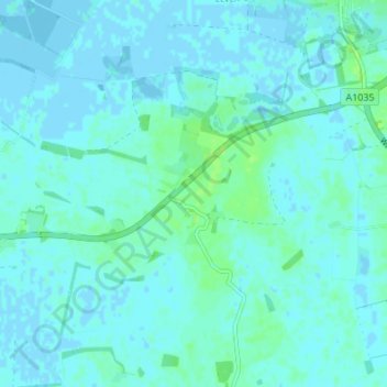 Routh topographic map, elevation, terrain