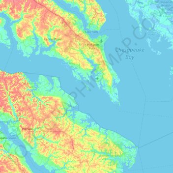 Saint George Island topographic map, elevation, terrain