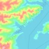 Bostanlı topographic map, elevation, terrain