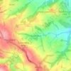 Crane Moor topographic map, elevation, terrain