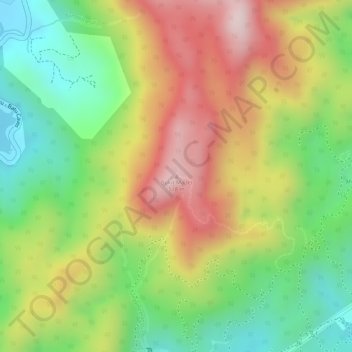 Bukit Madei topographic map, elevation, terrain