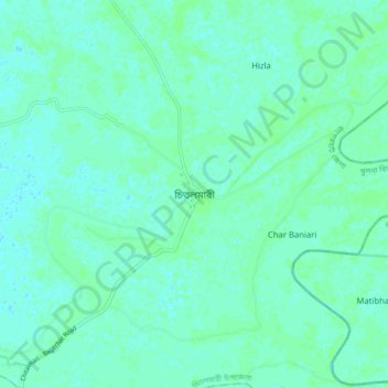 Chitalmari topographic map, elevation, terrain