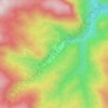 Zabardo topographic map, elevation, terrain
