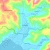 Panggul topographic map, elevation, terrain