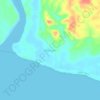 Manubar topographic map, elevation, terrain