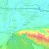 Preboan topographic map, elevation, terrain