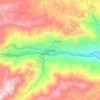 Cisneros topographic map, elevation, terrain