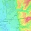 Poulner topographic map, elevation, terrain