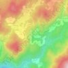 Gualdariccio topographic map, elevation, terrain