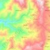 Besao topographic map, elevation, terrain