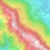 Tezza topographic map, elevation, terrain