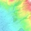 Ano Volos topographic map, elevation, terrain