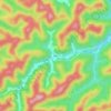Nellis topographic map, elevation, terrain