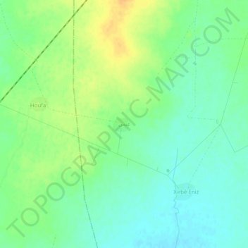 Aaniss topographic map, elevation, terrain