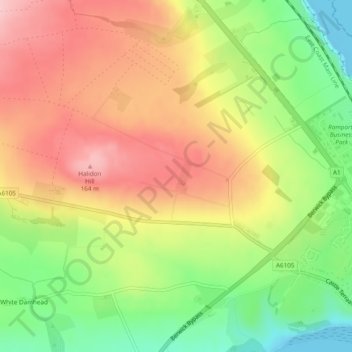 Camphill topographic map, elevation, terrain