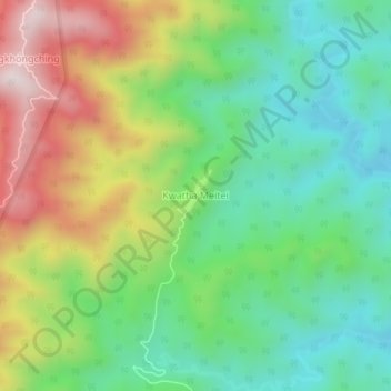 Kwatha Meitei topographic map, elevation, terrain