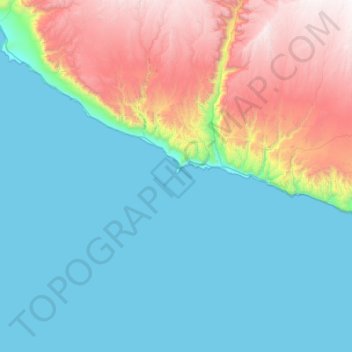 Zaragosa topographic map, elevation, terrain