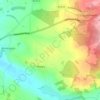 Blore topographic map, elevation, terrain