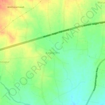 Kadwanchi topographic map, elevation, terrain