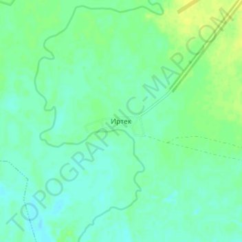 Иртек topographic map, elevation, terrain