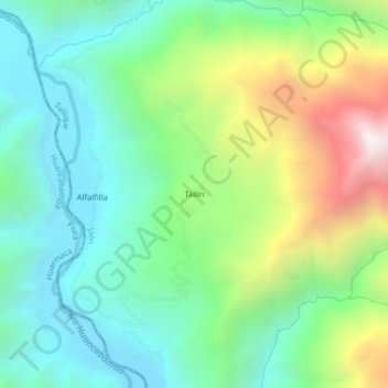 Tailin topographic map, elevation, terrain